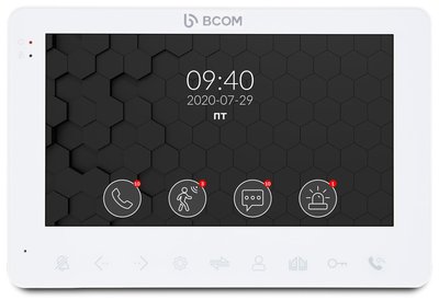 Відеодомофон 7" BCOM BD-780FHD White з детектором руху і записом відео 240565 фото
