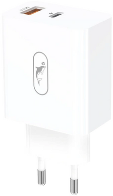 Мережевий зарядний пристрій SkyDolphin SC02 (2USBx2.4A) White (MZP-000185) 99-00018830 фото