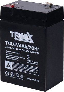 Аккумуляторна батарея гелева 6В 4Аг Trinix TGL6V4Ah/20Hr GEL 44-00071 фото