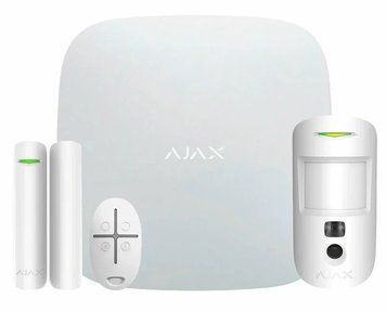 Ajax StarterKit Cam Plus HDR ECG (8EU) UA white Комплект охоронної сигналізації 99-00023613 фото