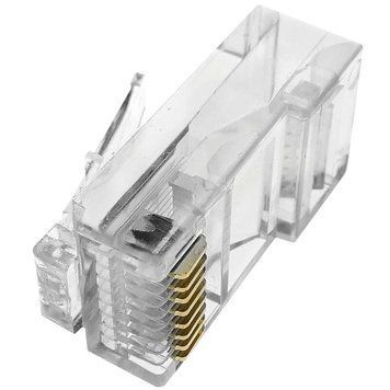 RJ45 кат. 5e Конектор з'єднувальний неекранований (упаковка 100 шт) 99-00013150 фото