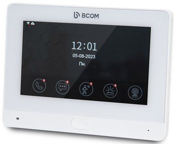 Wi-Fi відеодомофон 7" BCOM BD-760FHD/T White з підтримкою Tuya Smart 99-00018856 фото