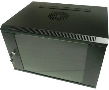 Hypernet WMNC-9U-FLAT-AC-BLACK Шафа коммутаційна настінна 9U 600x450 99-00010175 фото