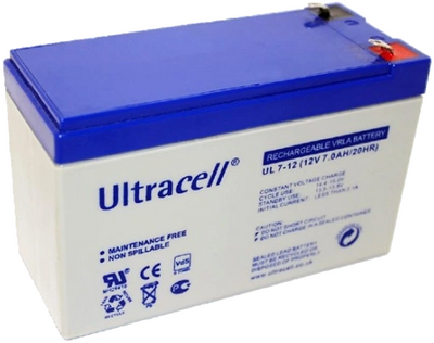 Аккумуляторная батарея Ultracell UL7-12 AGM 12V 7 Ah 99-00020760 фото