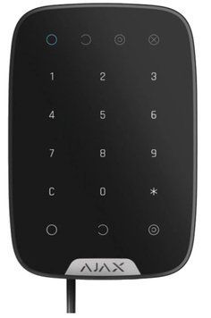 Ajax Keypad Fibra black Проводная сенсорная клавиатура 99-00011040 фото