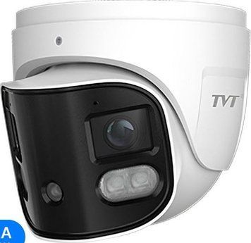 IP-видеокамера панорамна 4Mp*2 TVT TD-9585E3B-DP f=2.8mm, ИЧ+LED пидсвичування, 2 микрофони 77-00453 фото