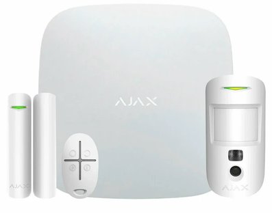 Ajax StarterKit Cam (8EU) UA white комплект охоронної сигналізації 25312 фото