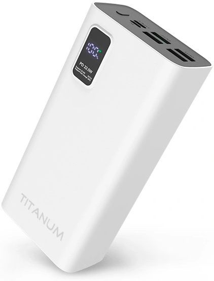 Повербанк TITANUM 728S 30000mAh 22.5W White 99-00016944 фото