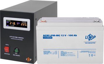 Комплект резервного питания LP (LogicPower) ИБП + мультигелевая батарея (UPS B1000 + АКБ MG 1200Wh) 20339 фото