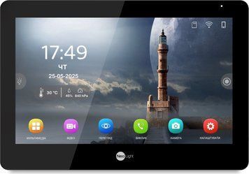 Гібридний відеодомофон 10.1 Neolight MEZZO Hybrid Black з Wi-Fi 301756 фото