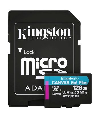 Kingston microSDXC 128 Гб U3 V30 A2 (SDCG3/128GBSP) Карта памяти 27874 фото