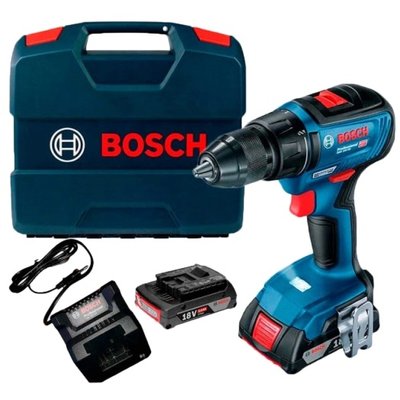 Bosch Professional GSR 18V-50 (06019H5000) Акумуляторний дриль-шурупокрут + 2 акб 18 В / 2 А•г + ЗП GAL 18V-20 + L-Case 30001 фото