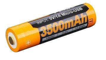 Fenix ARB-L18-3500U Акумулятор 18650 3500 mAh micro usb зарядка 99-00011813 фото