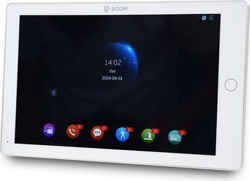 Відеодомофон 10 BCOM BD-1070FHD/DVR-T White з підтримкою Tuya Smart 289624 фото