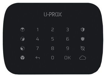 U-Prox Keypad G4 Black Беспроводная сенсорная клавиатура для четырех групп 99-00013682 фото