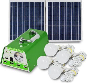 Сонячна система освітлення Solar Technology YH1003B з блоком живлення 12 А-год для освітлення приміщень і зарядки гаджетів 238294 фото