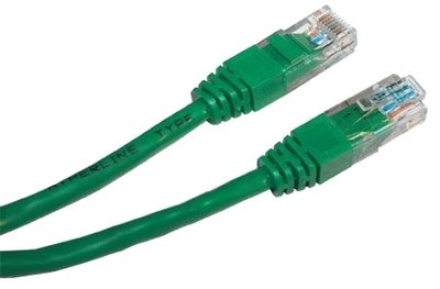 Патч-корд E-server UTP, 0.5 м, кат. 5e зелений 26052 фото