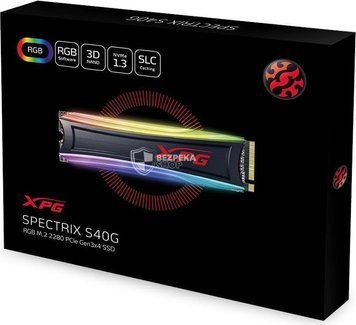 Твердотільний накопичувач SSD ADATA XPG SPECTRIX S40G 1TB M.2 PCIe Gen3x4 3D TLC RGB (AS40G-1TT-C) 141285 фото