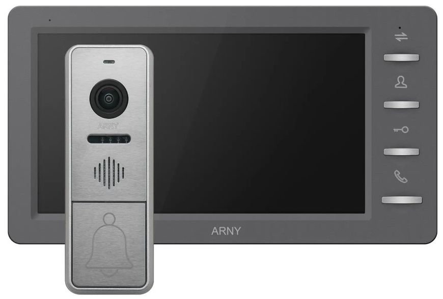 Комплект відеодомофона Arny AVD-7842 graphite+silver 270366 фото