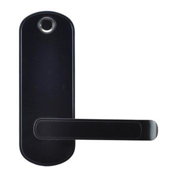 Замок биометричний автономний Trinix TRL-5107BTF Black Right з Bluetooth, зчитувачем видбиткив пальцив и карт Mifare 65-00024 фото