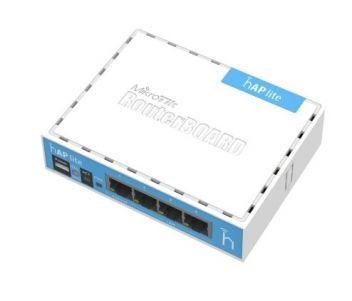 MikroTik hAP lite (RB941-2nD) 2.4GHz Wi-Fi точка доступу з 4-портами Ethernet для домашнього використання 22420 фото
