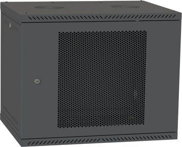 IPCOM 12U 600x600 Шкаф телекоммуникационный дверь перфорация (черная) 99-00021324 фото