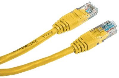 Патч-корд E-server UTP, 0.5 м, кат. 5e жовтий 26055 фото