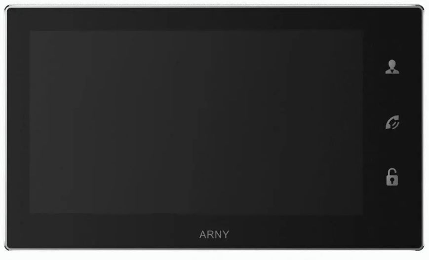 Відеодомофон 10" Arny AVD-1040 (2Mpx) PiP black IPS з детектором руху і записом відео 270361 фото