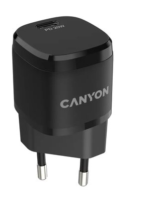 Canyon H-08 black (PD 20W) Сетевое зарядное устройство 28903 фото