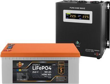 Комплект резервного питания LogicPower W1500 + литиевая (LiFePO4) батарея 4096Wh 29592 фото