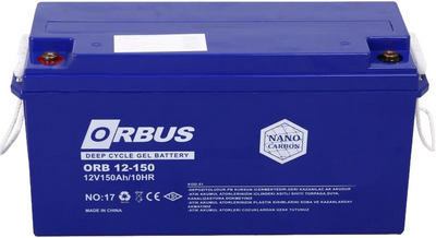 Акумуляторна батарея ORBUS CG12150 GEL 12 V 150 Ah 99-00015957 фото