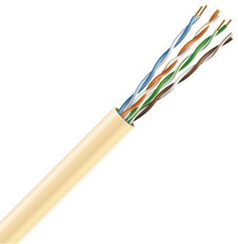 Кабель UTP Cat. 5e U/UTP LSZH медь безгалогенный LSZH 4х2х24 AWG (70328) бухта 305м. Жёлтый ЗЗЦМ 99-00006841 фото