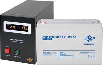 Комплект резервного питания LP (LogicPower) ИБП + мультигелевая батарея (UPS B800 + АКБ MG 1200Wh) 20338 фото
