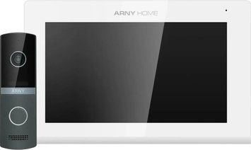 Комплект видеодомофона ARNY AVD-7423A White + AVP-NG230 2Мп Graphite. 301982 фото