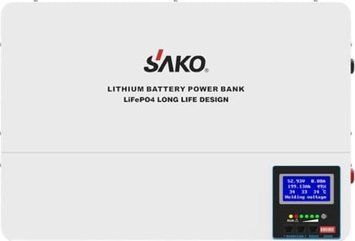 Комплект резервного питание Sako: гибридний инвертор 6.2 кВт SUNON IV 48В +120A MPPT й Аккумуляторна батарея 51.2В 5120Втг Li-Wall series LiFePo4 42-00159-42-00156 фото