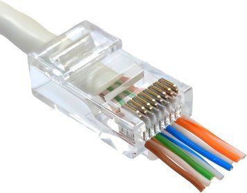 Kingda UTP RJ45 кат. 6 (100шт.) Конектор з наскрізними отворами 99-00014975 фото