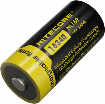 Акумулятор літієвий Nitecore NL169 Li-Ion CR123A 3.6V (950mAh) 99-00018196 фото