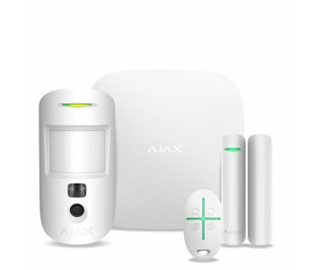 Ajax StarterKit Cam Plus (белый) Комплект охоронної сигналізації 23903 фото