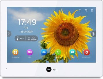 Гібридний відеодомофон 8 Neolight ALPHA Hybrid white з Wi-Fi 301753 фото