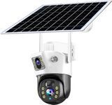 IP PTZ-видеокамера автономна з WiFi та сонячною панеллю 2Mp+2Mp Light Vision VLC-9192WIA/2C (Solar) White f=4mm, на аккумуляторних батареях 75-00288 фото