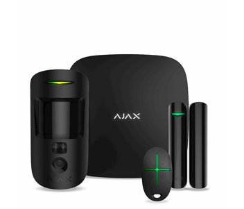 Ajax StarterKit Cam Plus (чёрный) Комплект охоронної сигналізації 23908 фото