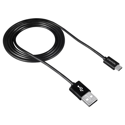 Canyon UM-1B black (Micro USB - USB 2.0) 1м Кабель 28917 фото