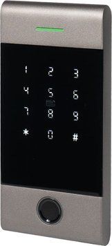 Клавіатура з Bluetooth, з контролером, зчитувачем відбитків пальців та карт Mifare Trinix TRK-1206BTFW Black 71-00072 фото