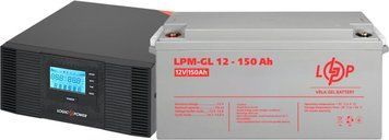 Комплект резервного питания LP (LogicPower) ИБП + гелевая батарея (UPS B1500 + АКБ GL 1800W) 19997 фото