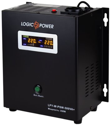 Джерело безперебійного живлення Logicpower LPY-W-PSW-500 ВА / 350 Вт лінійно-інтерактивне з правильною синусоїдою 178973 фото