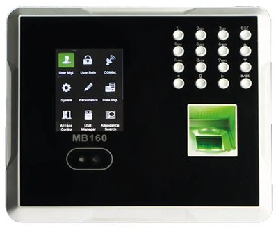 Биометрический терминал ZKTeco MB160 ID ADMS распознавания по лицу, отпечатку пальца, карте 220197 фото